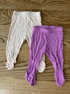 Kate Quinn Baby Footed Pants - Pink & Purple